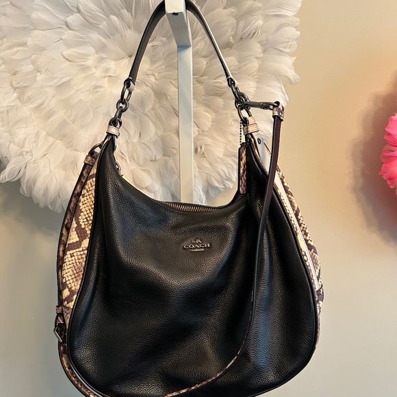 Coach Harley Hobo Embossed Snake Skin - Picture 1 of 7